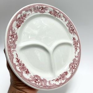 Wellsville China - Divided 3 part Grill Plate Majestic.